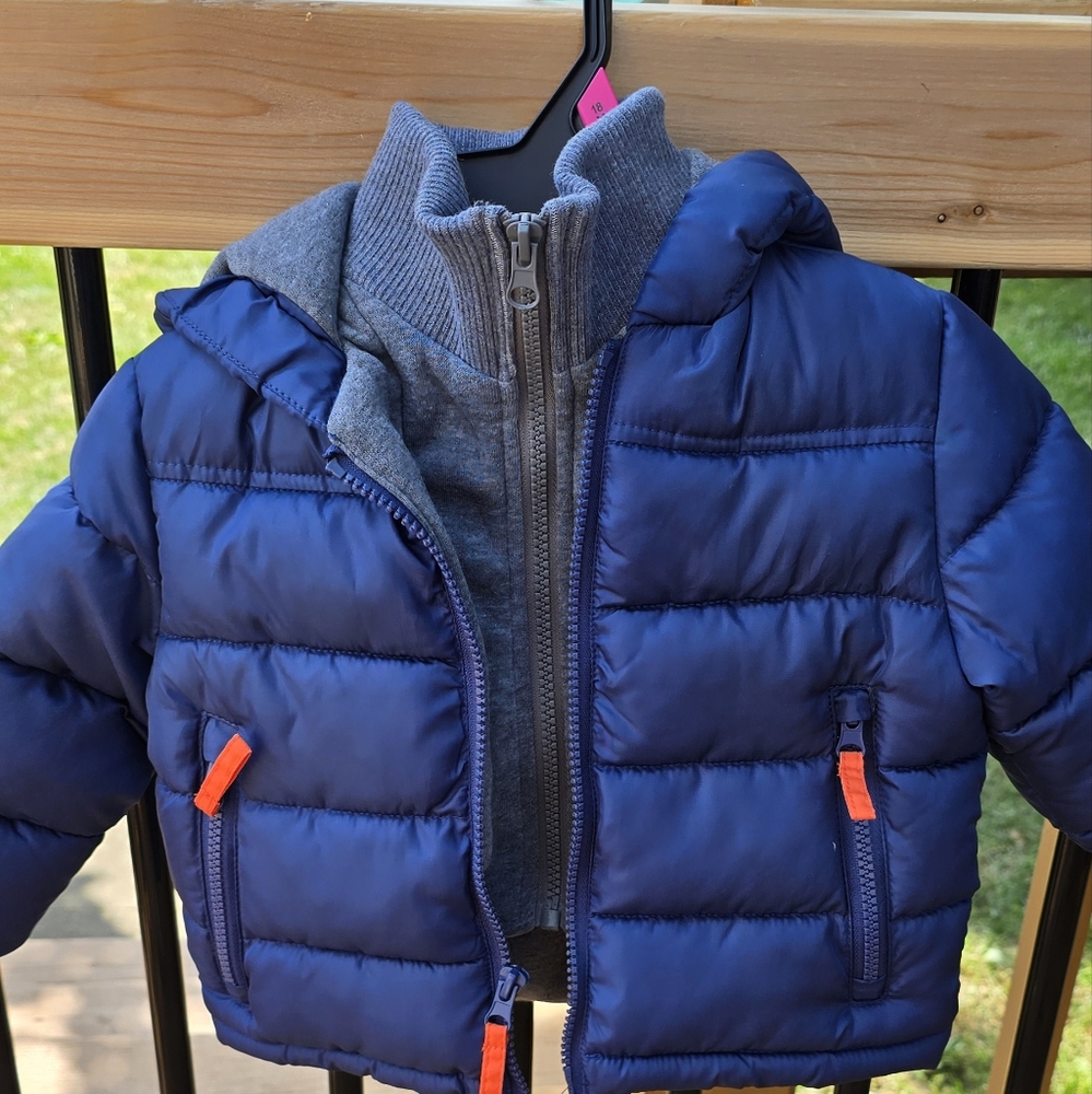 Rothschild Gray and Blue Jacket Size 12M
